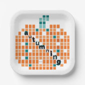 パーフェクトカボチャ=秋 ペーパープレート (正面)