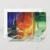 「パーフェクトカーブ」アートグラス水彩画 ポストカード (正面/裏面)