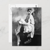 パーフェクトガールヴィンテージグラマー写真1909 ポストカード (正面/裏面)