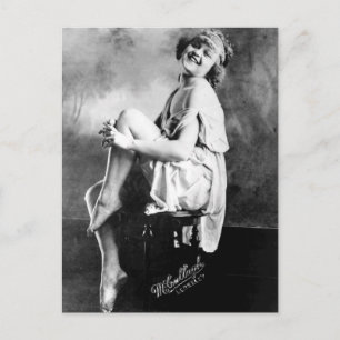 パーフェクトガールヴィンテージグラマー写真1909 ポストカード