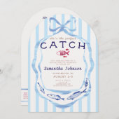 パーフェクトキャッチビーチ名門私立校風の魚釣りバチェロレッテ 招待状 (正面/裏面)