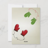 パーフェクトクリスマスグローブカッコいいホリデーカード シーズンカード (裏面)