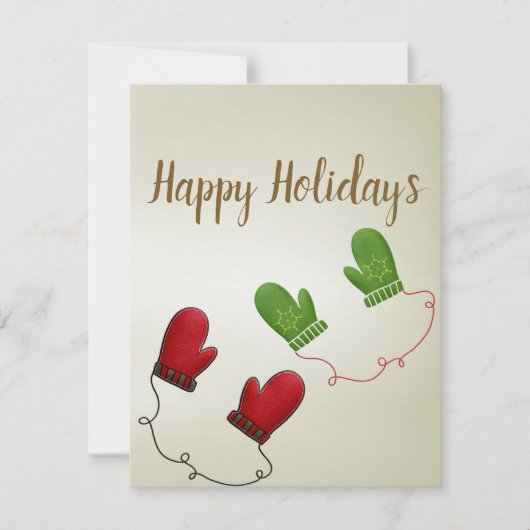 パーフェクトクリスマスグローブカッコいいホリデーカード シーズンカード (正面)