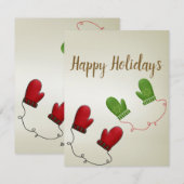 パーフェクトクリスマスグローブカッコいいホリデーカード シーズンカード (正面/裏面)