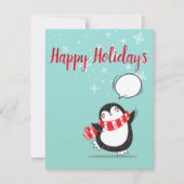 パーフェクトクリスマスペカッコいいンギンホリデーカード シーズンカード (正面)