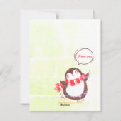 パーフェクトクリスマスペカッコいいンギンホリデーカード シーズンカード (裏面)