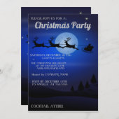 パーフェクトクール、ブルークリスマス招待状 招待状 (正面/裏面)