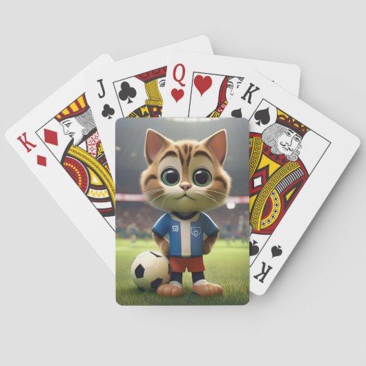 「パーフェクトストライカー三次元サッカー猫」 トランプ (裏面)