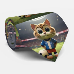 「パーフェクトストライカー三次元サッカー猫」 ネクタイ