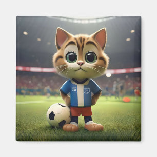 「パーフェクトストライカー三次元サッカー猫」 マグネット
