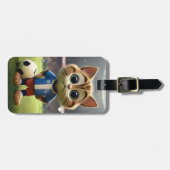 「パーフェクトストライカー三次元サッカー猫」 ラゲッジタグ (正面横)