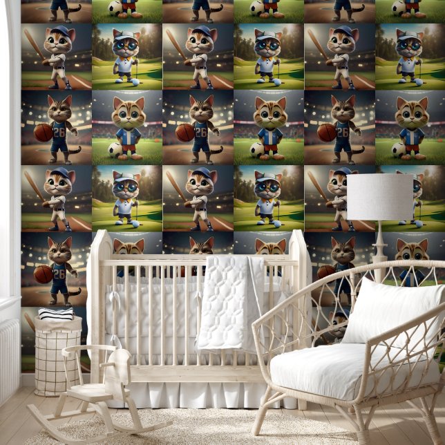「パーフェクトストライカー三次元サッカー猫」 壁紙 (キッズ)