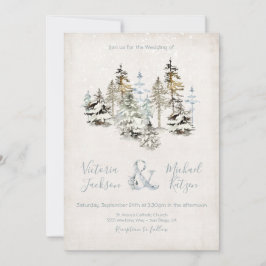 パーフェクトスノーフォレスト結婚式招待状 招待状