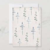 パーフェクトスノーフォレスト結婚式招待状 招待状 (裏面)