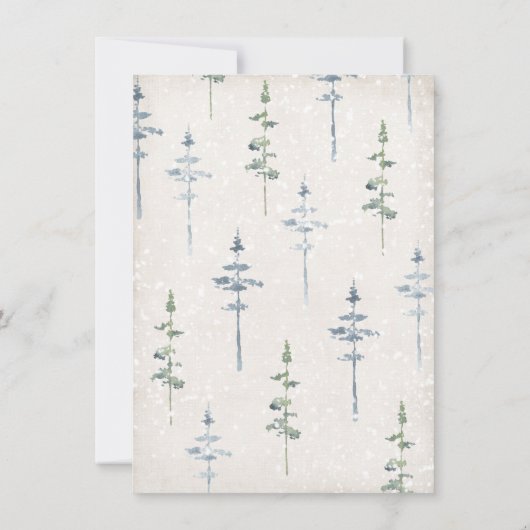 パーフェクトスノーフォレスト結婚式招待状 招待状 (裏面)