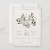 パーフェクトスノーフォレスト結婚式招待状 招待状 (正面)