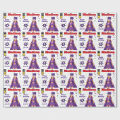 パーフェクトスーパーヒーローファンタスティック誕生日ガール ラッピングペーパー (フラット)