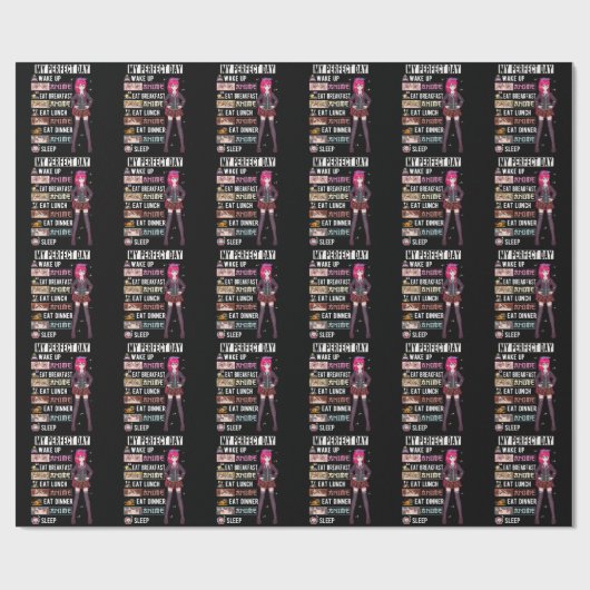 パーフェクトデイアニメオタクガール日本のマンガ ラッピングペーパー (フラット)