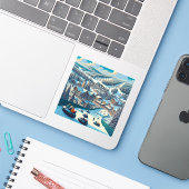 パーフェクトノースグレースインディアナ3インチビニールステッカー シール (ノートパソコンとiPhone)