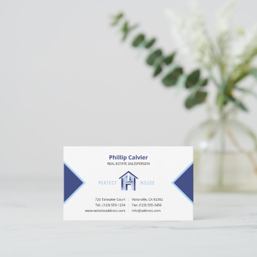 パーフェクトハウス | プレミアム実在不動産のプロパティ 名刺 (スタンド正面)