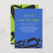 パーフェクトバランスバーバルミツワーパーティーカード 招待状 (正面/裏面)