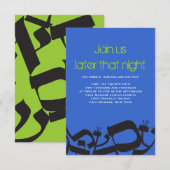 パーフェクトバランス バー・バット・ミッツヴァ パーティーカード 招待状 (正面/裏面)