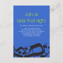 パーフェクトバランス バー・バット・ミッツヴァ パーティーカード