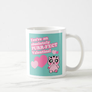 パーフェクトバレンタインデーかわいい猫バレンタイン コーヒーマグカップ