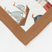 パーフェクトパイレーツパターンフリースブランケット フリースブランケット (角)