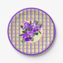 パーフェクトパンシープレイド紙プレート ペーパープレート