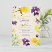 パーフェクトパンジー結婚式招待状 招待状 (スタンド正面)