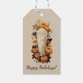 パーフェクトパンプキンパーティーハロウィンサンクスギビング秋 ギフトタグ (裏面)