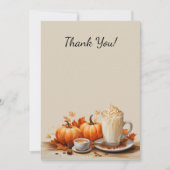 パーフェクトパンプキンパーティーハロウィンサンクスギビング秋 サンキューカード (正面)