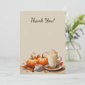 パーフェクトパンプキンパーティーハロウィンサンクスギビング秋 サンキューカード (スタンド正面)