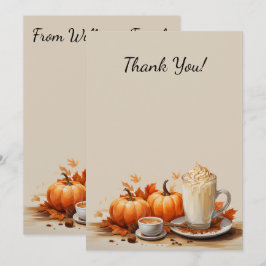 パーフェクトパンプキンパーティーハロウィンサンクスギビング秋 サンキューカード