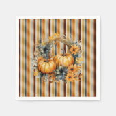 パーフェクトパンプキンパーティーハロウィンサンクスギビング秋 スタンダードカクテルナプキン (正面)