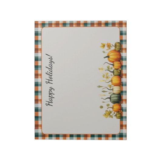 パーフェクトパンプキンパーティーハロウィンサンクスギビング秋 ノートパッド (回転)