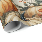 パーフェクトパンプキンパーティーハロウィンサンクスギビング秋 ラッピングペーパー (ロールコーナー)