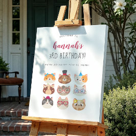 パーフェクトパーティー猫の誕生日パーティー ポスター