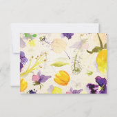 パーフェクトパープルパンジー、レスポンスカード 出欠カード (裏面)