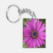 パーフェクトパープルフラワーヘッド キーホルダー (正面左)