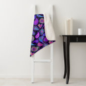 パーフェクトパープルペイズリー かわいらし シェルパブランケット (インサイチュ)