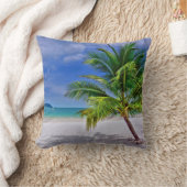 パーフェクトパームツリートロピカルアイランドビーチ クッション (ブランケット)