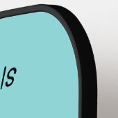 パーフェクトパールパーソナライズされた猫好き ピックルボールラケット (左詳細)