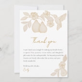 パーフェクトパール ブライダルシャワー | ゴールド サンクスカード サンキューカード (正面)