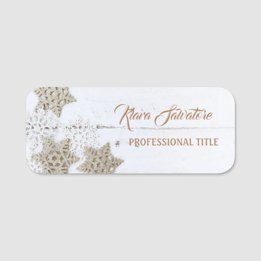 パーフェクトビューティフルクリスマススターオーナメント 名札 (正面)