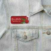 パーフェクトビューティフルクリスマスレッドオーナメント 名札 (インサイチュ)