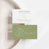 パーフェクトピアクレアモダン ブライダルシャワー レシピ エンクロージャーカード