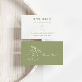 パーフェクトピアクレアモダン ブライダルシャワー レシピ エンクロージャーカード