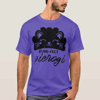 パーフェクトピエロギアドラブルキュートピエロギ猫好き Tシャツ